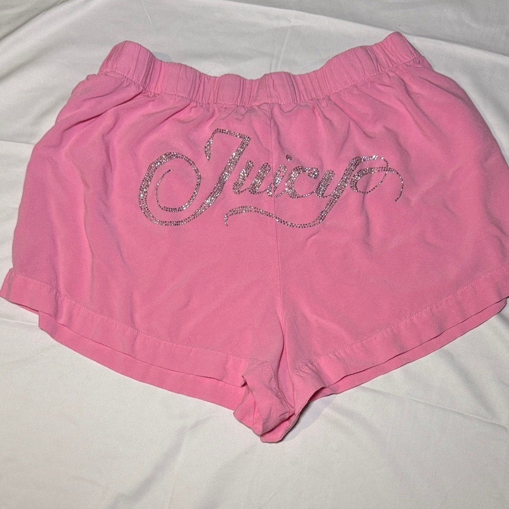 Juicy Couture Big Bling Lounge Shorts Large "Fanciful" Pink